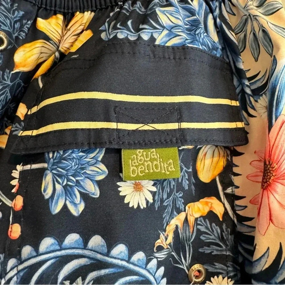 Agua Bendita Swim Trunks Floral 36 - Picture 6 of 9
